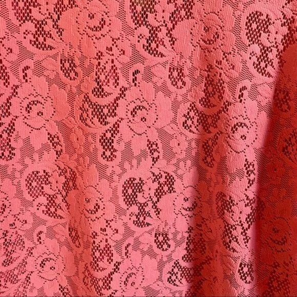 Fashion Formulas Pink Lace Button Up Women’s Top Plus Size 3X - Picture 6 of 8